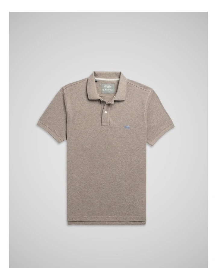 The Gunn Sports Fit Polo in Mocha image 4