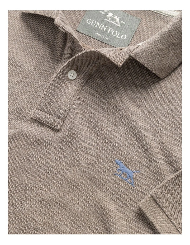 The Gunn Sports Fit Polo in Mocha image 5