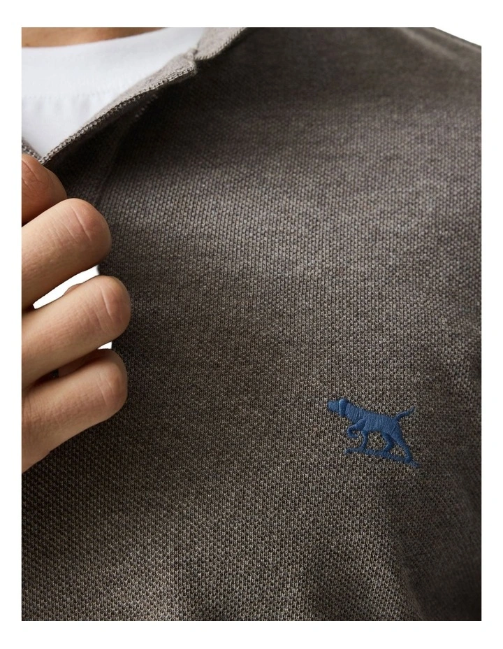 The Gunn Sports Fit Polo in Mocha image 6