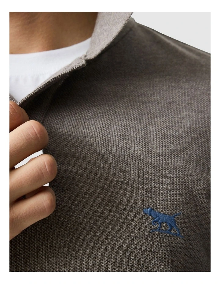 The Gunn Sports Fit Polo in Mocha image 6