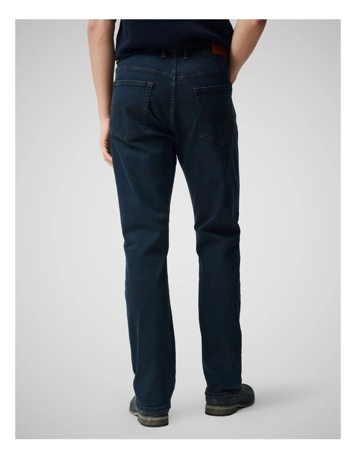 Linden Relaxed Fit Italian Denim Regular Leg in Blue Black image 3