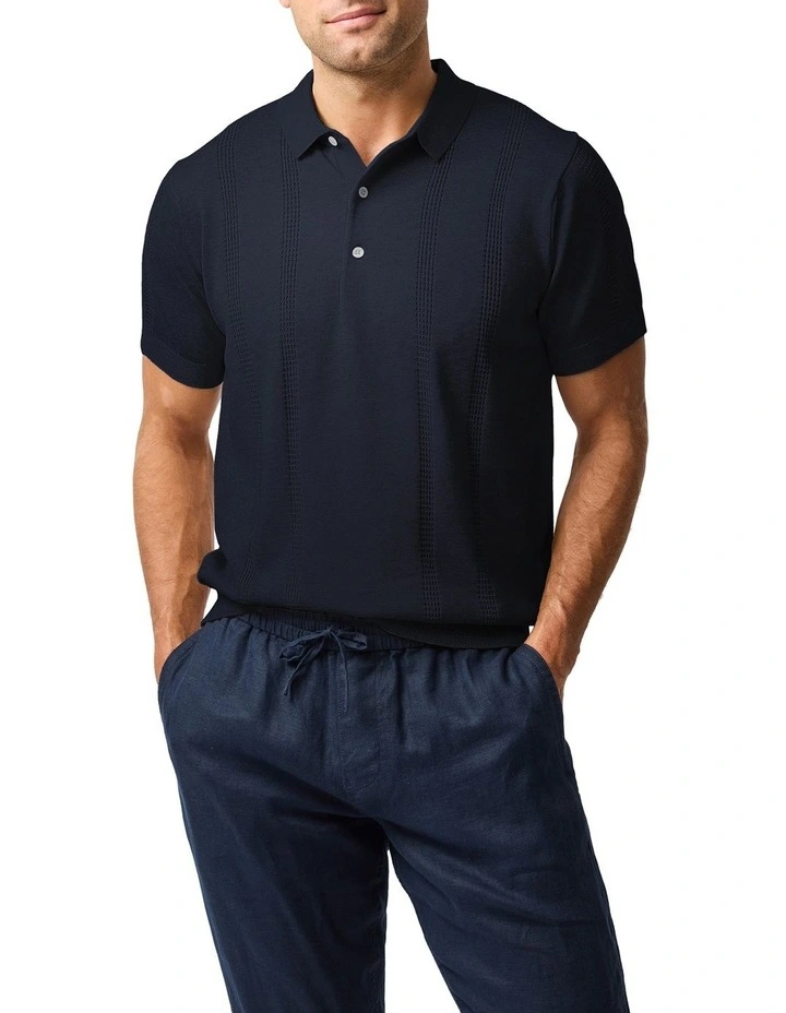 Brooklands Knit Polo in Eclipse image 1