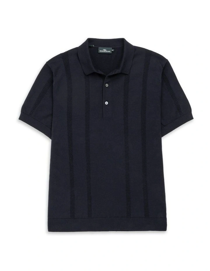 Brooklands Knit Polo in Eclipse image 4