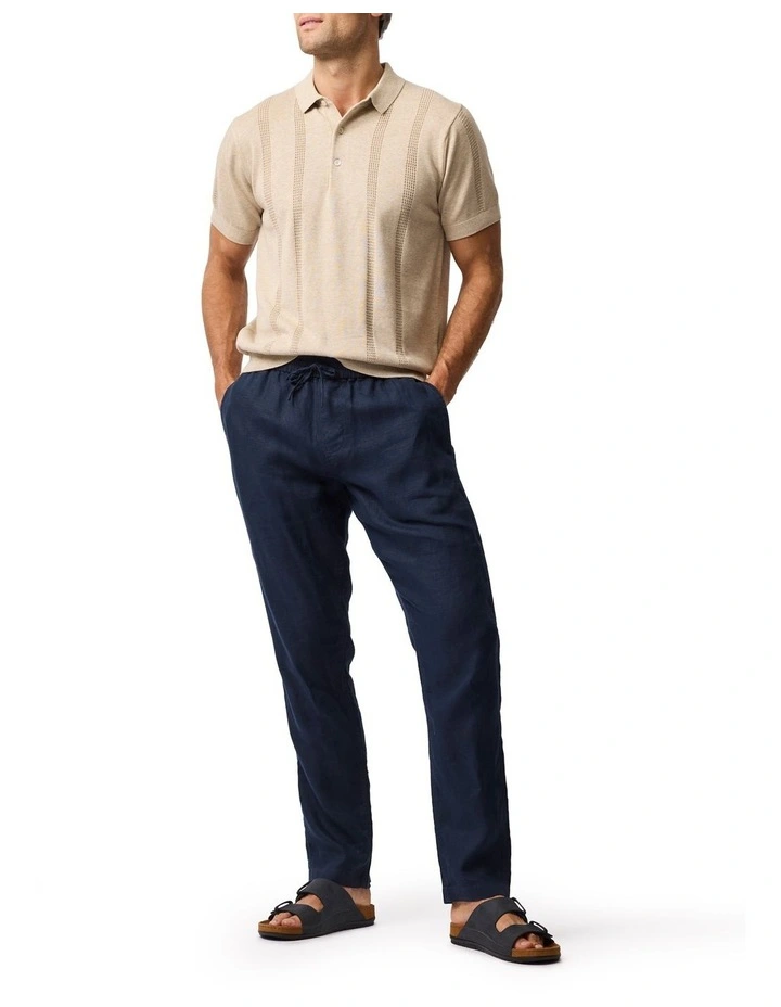 Brooklands Knit Polo in Camel image 2