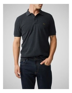 The Gunn Sports Fit Polo in Charcoal