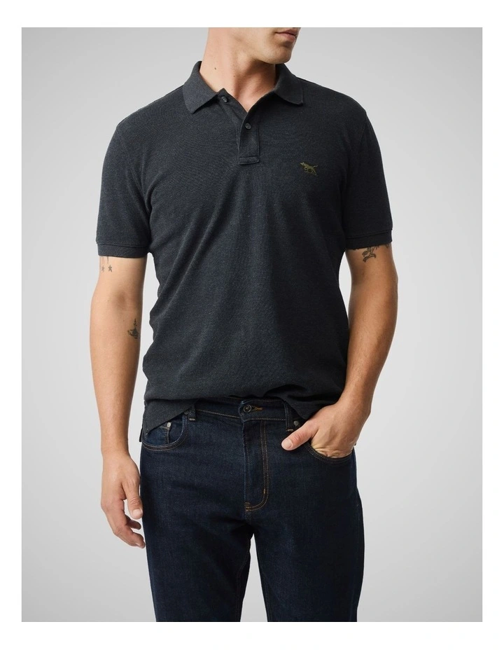 The Gunn Sports Fit Polo in Charcoal image 1