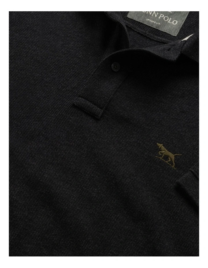 The Gunn Sports Fit Polo in Charcoal image 5