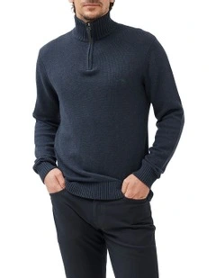 Merrick Bay Knit Sweater in Ink