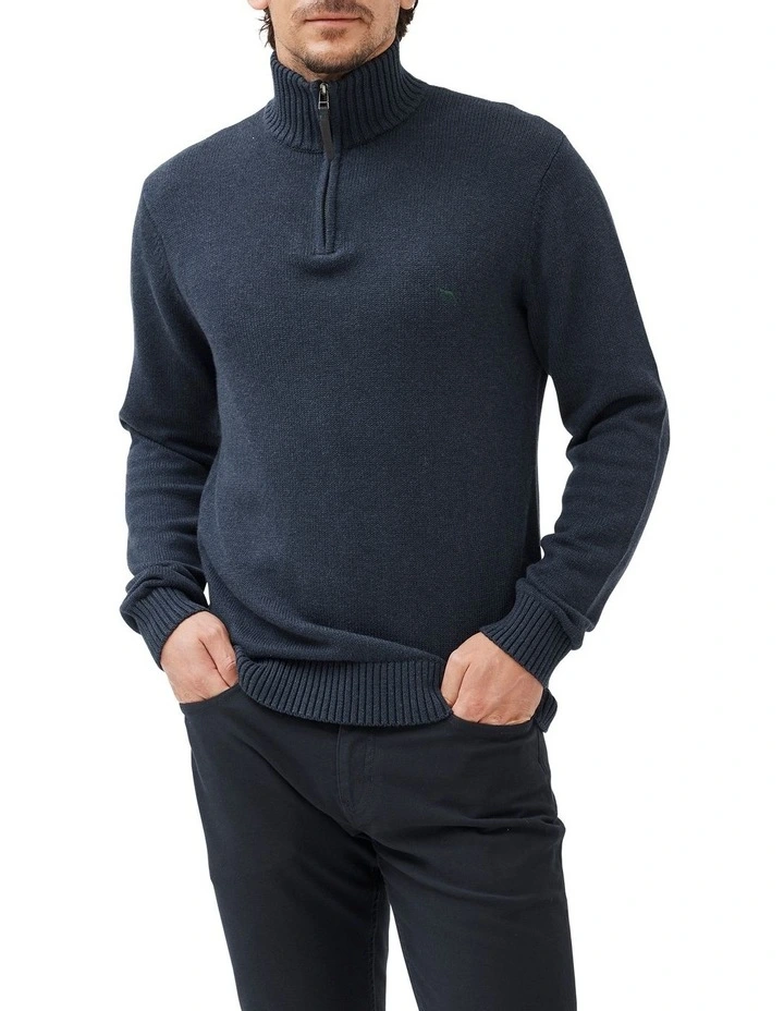Merrick Bay Knit Sweater in Ink image 1