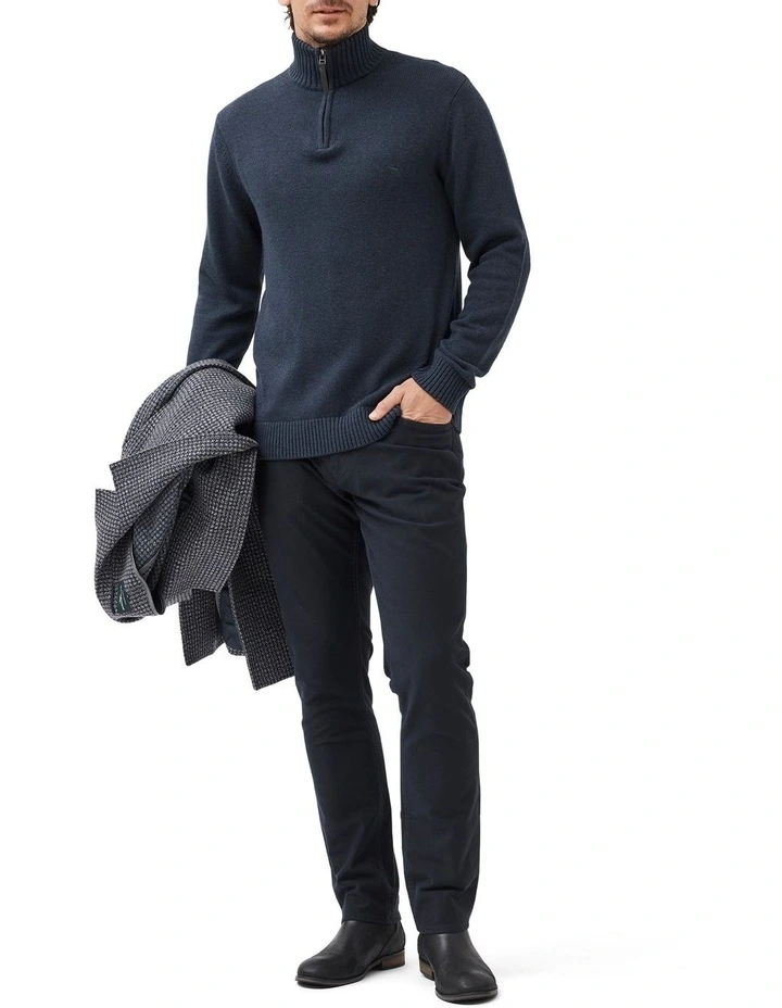 Merrick Bay Knit Sweater in Ink image 2