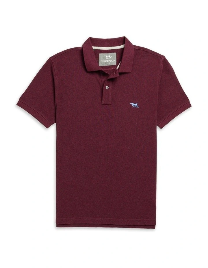 The Gunn Sports Fit Polo in Garnet image 4