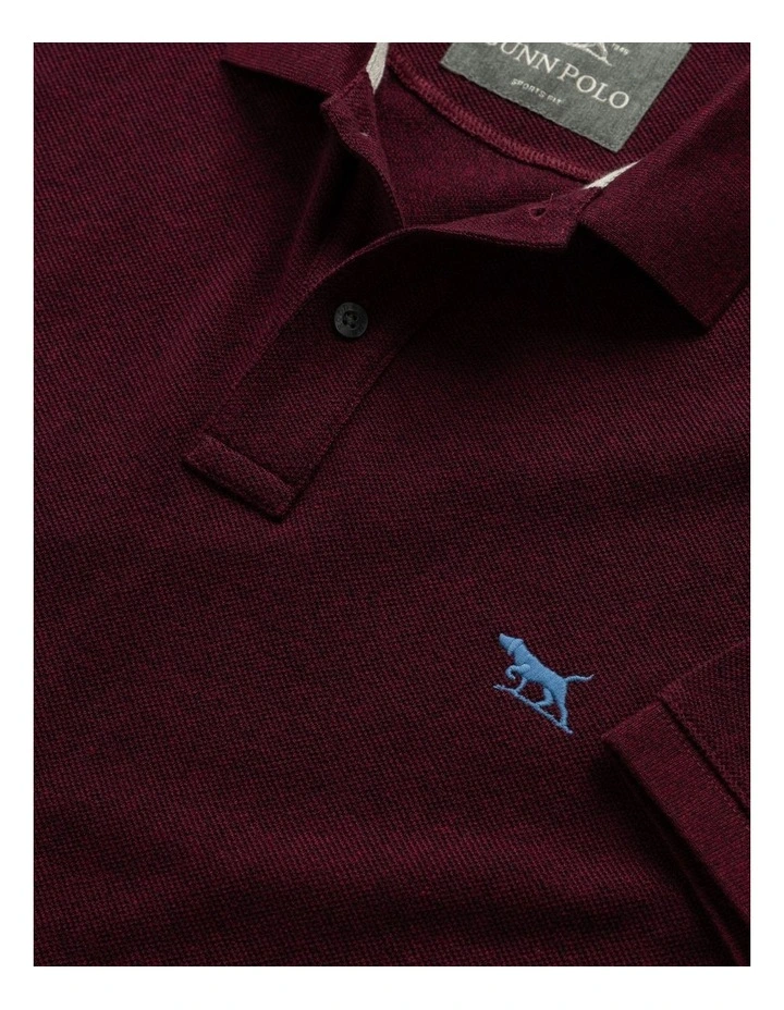 The Gunn Sports Fit Polo in Garnet image 5