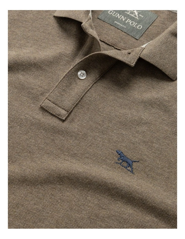 Long Sleeve Sports Fit Gunn Polo in Latte image 5