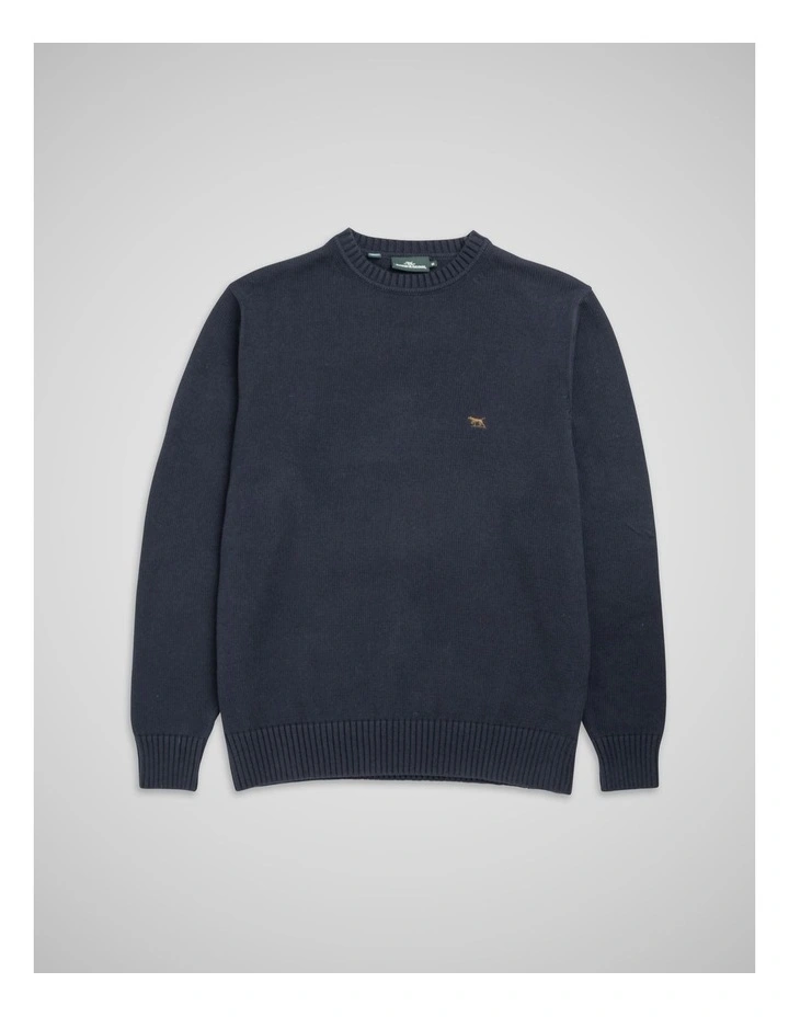 Crew Knit Sweater in Sapphire image 4