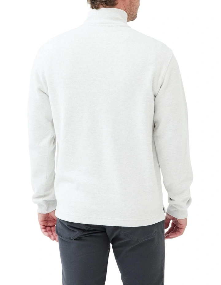 Alton Ave Sweat Top in Ice Grey Marle image 3
