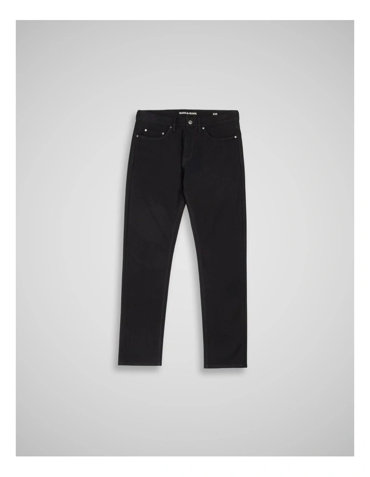 Motion 2 Straight Jean Short Leg Onyx in Black image 4