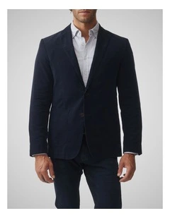 Saint Bathans Sports Fit Jacket in Navy