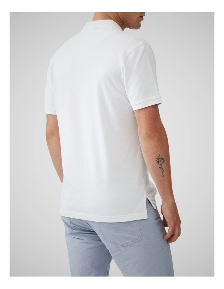 The Gunn Sports Fit Polo in Coconut image 3