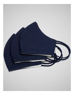 RG Face Mask Three Pack in Navy