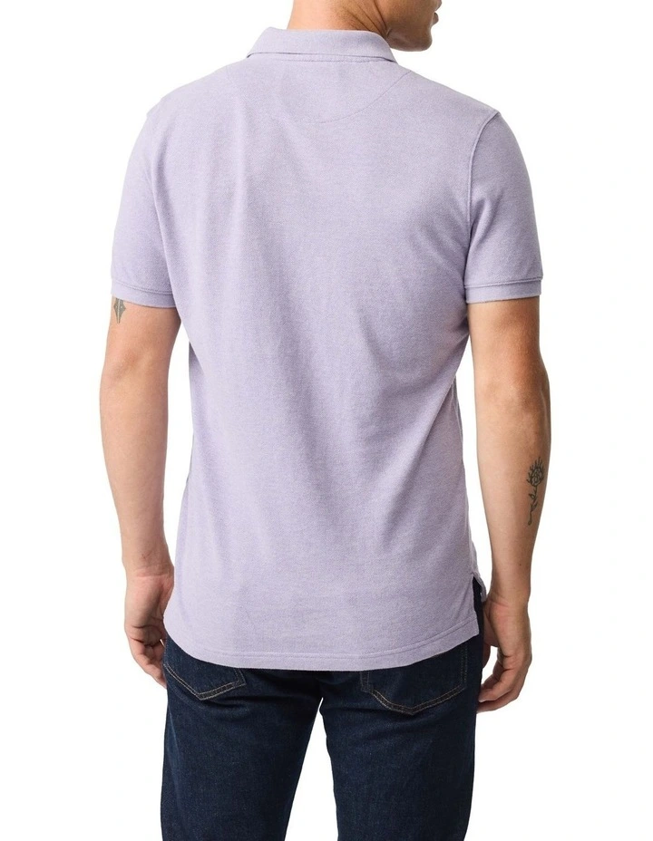 The Gunn Sports Fit Polo in Lilac image 2