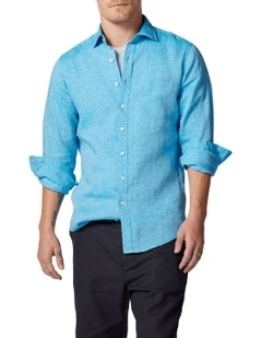 Coromandel Sports Fit Shirt in Cobalt
