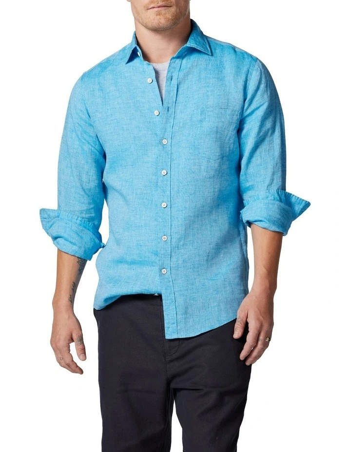 Coromandel Sports Fit Shirt in Cobalt image 1