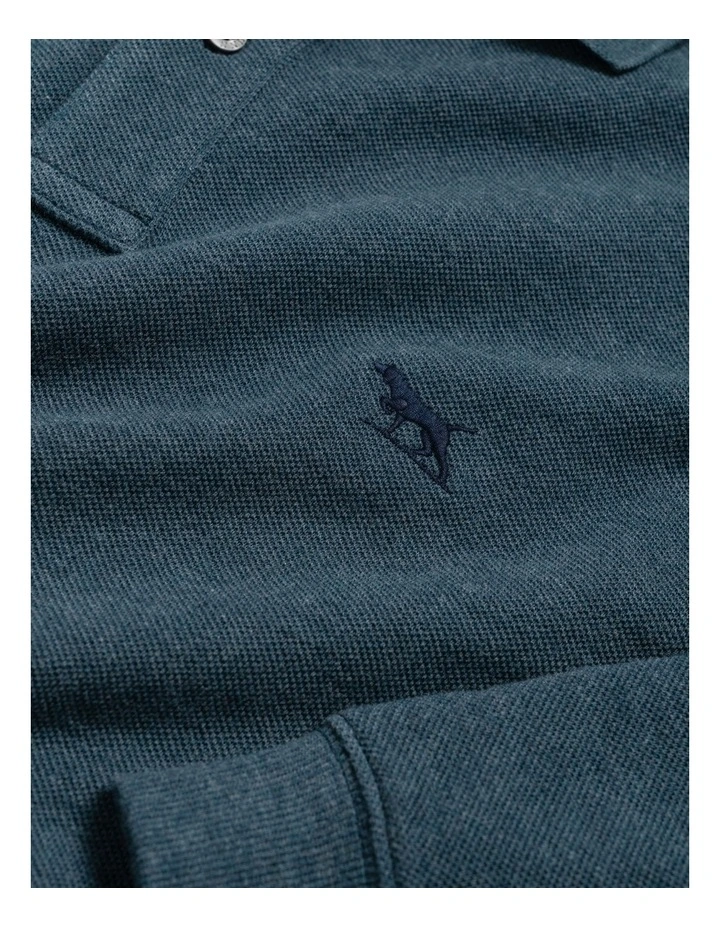 Long Sleeve Gunn Sports Fit Polo in Dark Teal image 5