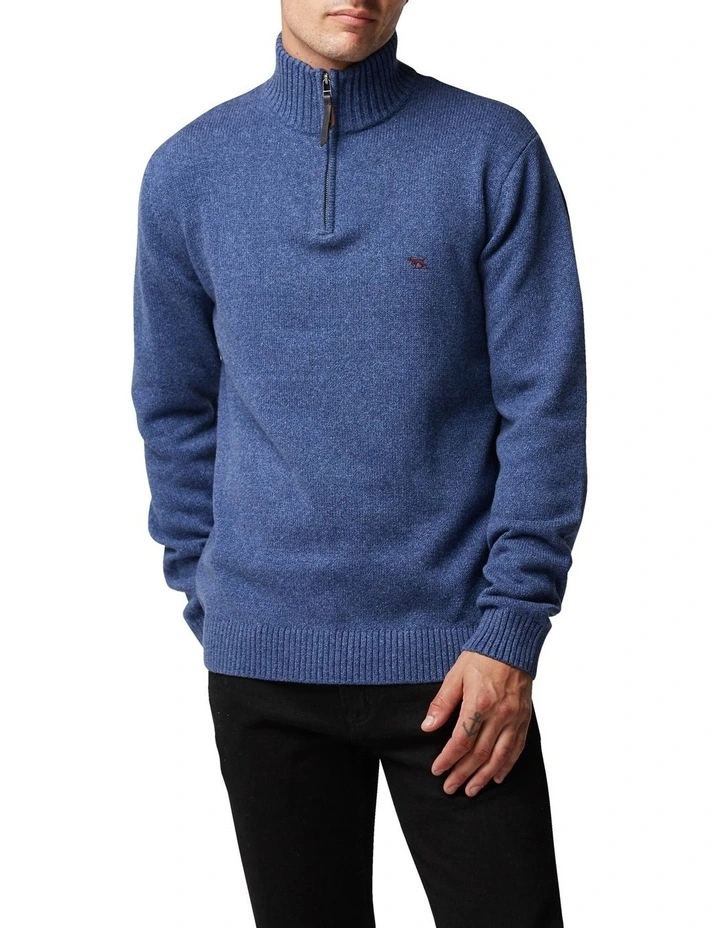 Merrick Bay Knit Sweater in Denim image 1