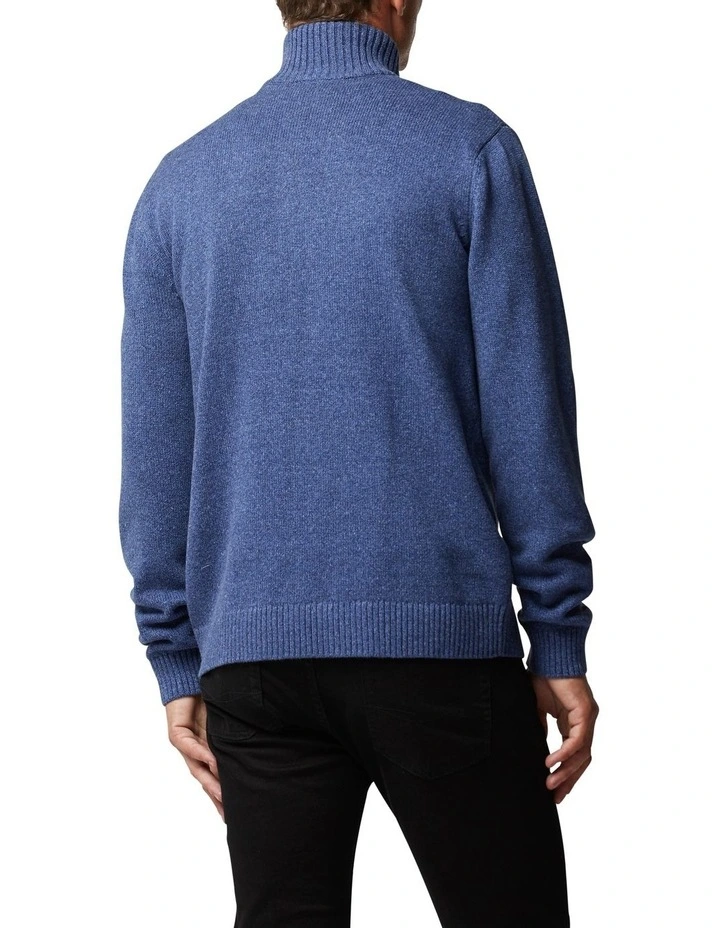 Merrick Bay Knit Sweater in Denim image 3