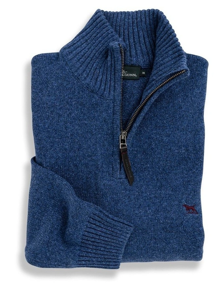 Merrick Bay Knit Sweater in Denim image 4