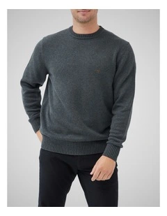 Gunn Crew Knit in Charcoal