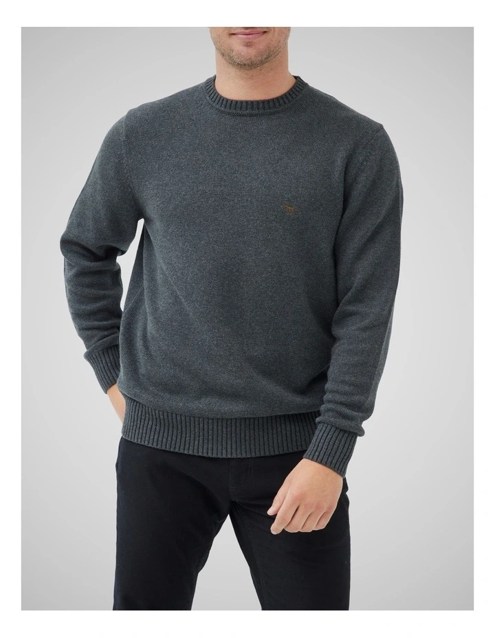 Gunn Crew Knit in Charcoal image 1