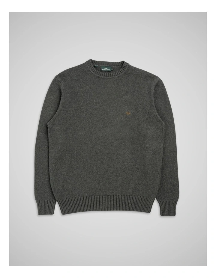 Gunn Crew Knit in Charcoal image 4