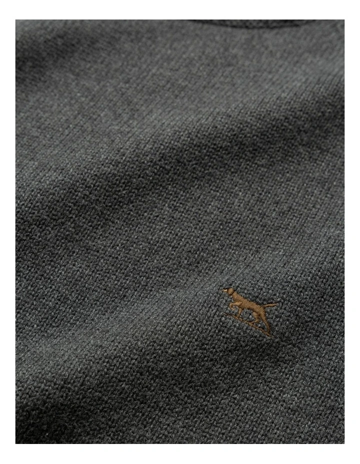 Gunn Crew Knit in Charcoal image 5