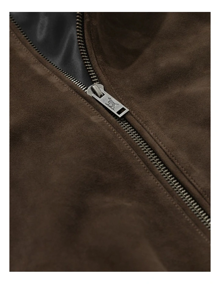 Glen Massey Leather Jacket in Taupe image 6