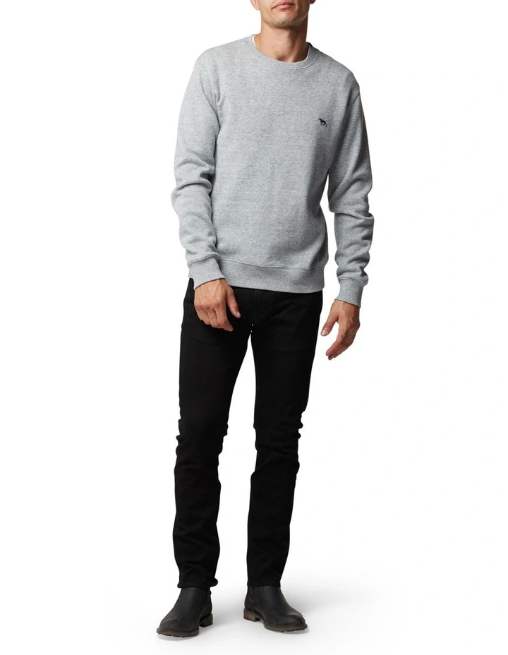 Gunn Crew Neck Sweat in Fog image 2