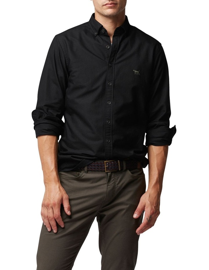 Gunn Oxford Sports Fit Shirt Onyx