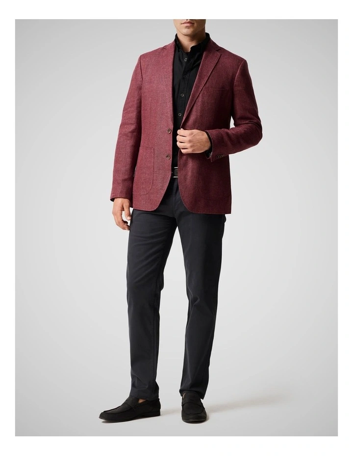 Oxford Long Sleeve Sports Fit Shirt in Onyx image 2