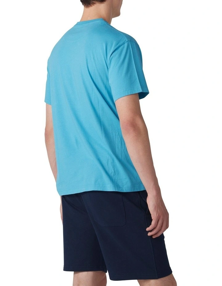 Logo T-Shirt in Turquoise image 3