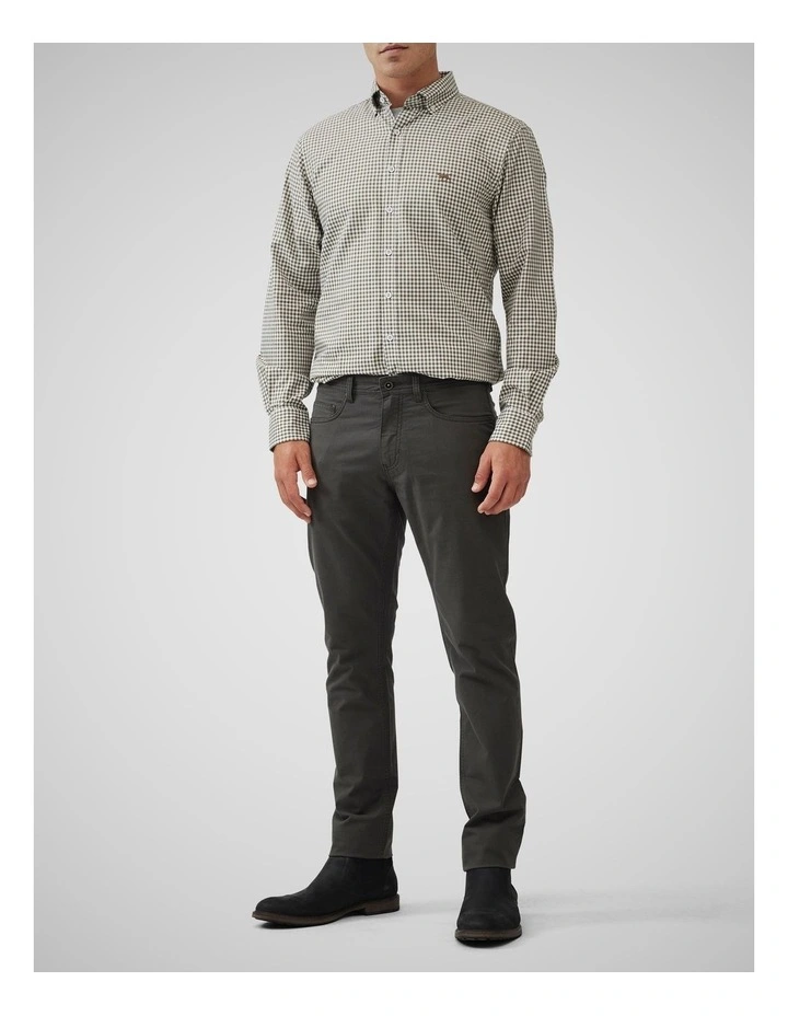 Gunn Straight Fit Jean Regular Leg in Forest image 2