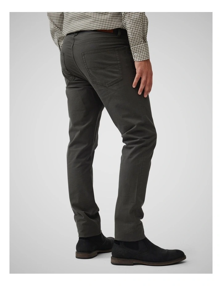 Gunn Straight Fit Jean Regular Leg in Forest image 3