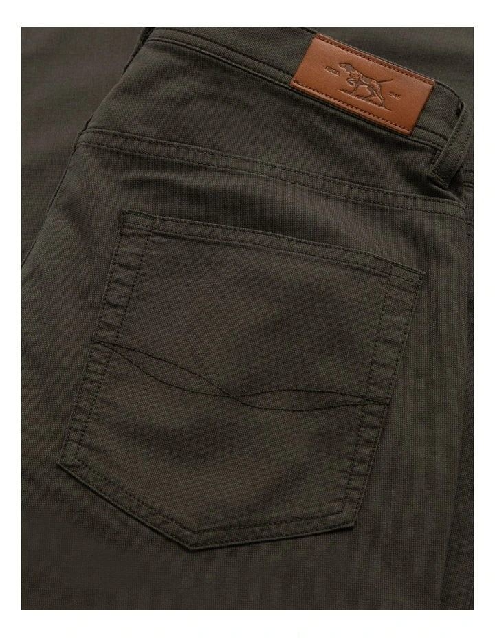 Gunn Straight Fit Jean Regular Leg in Forest image 6