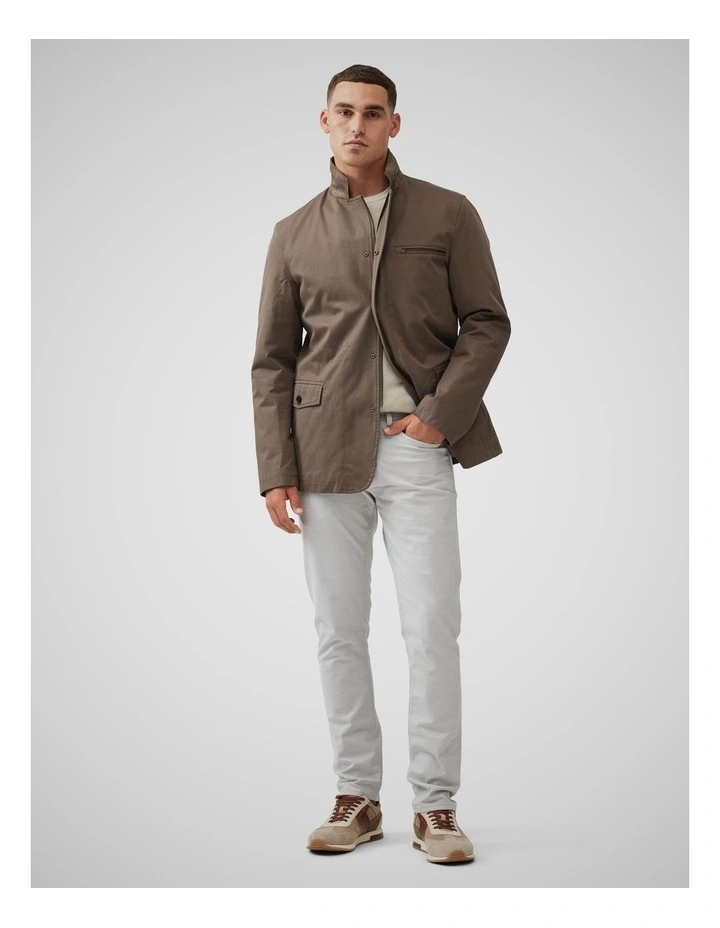 Short Leg Straight Fit Jean in Oatmeal image 2