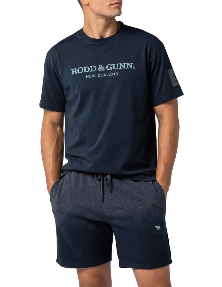 Nimbus Short Sleeve Flocked Tee Blue