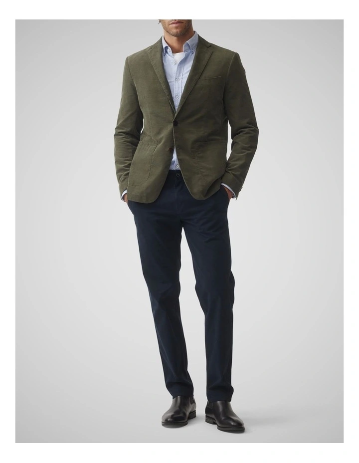 Saint Bathans Sports Fit Jacket in Moss image 2