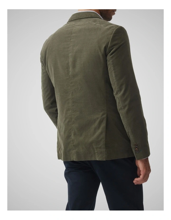 Saint Bathans Sports Fit Jacket in Moss image 3