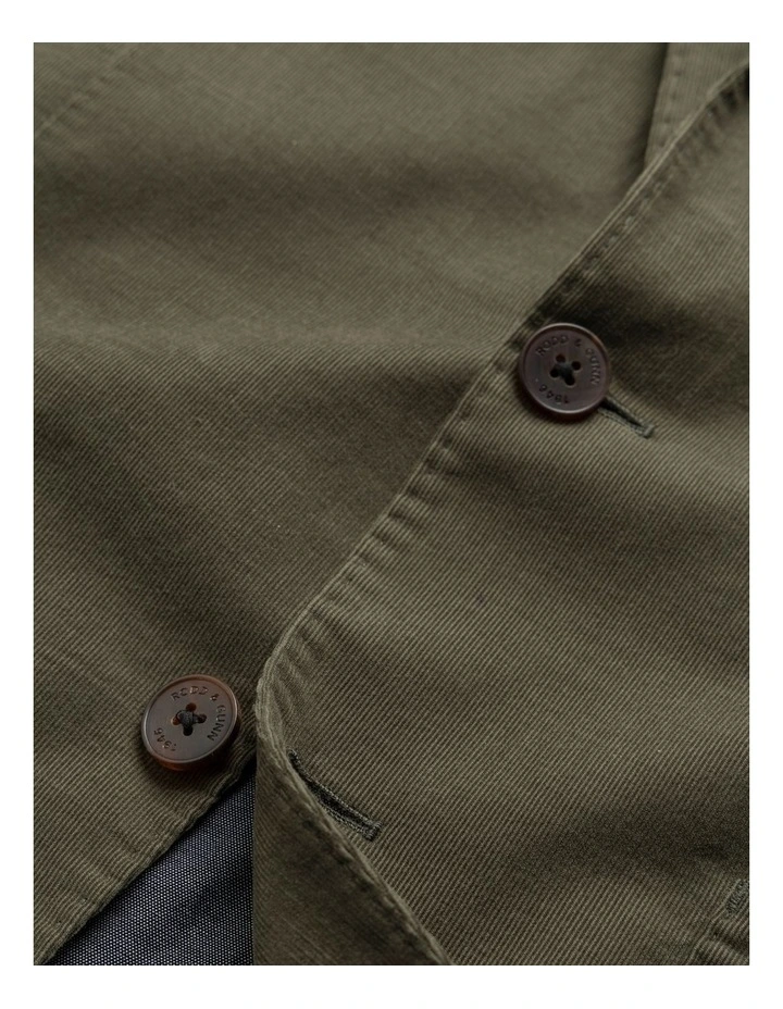 Saint Bathans Sports Fit Jacket in Moss image 5