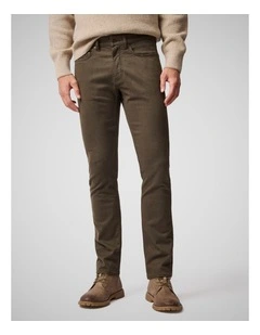 Motion Melange Long Leg Straight Fit Jean in Nutmeg