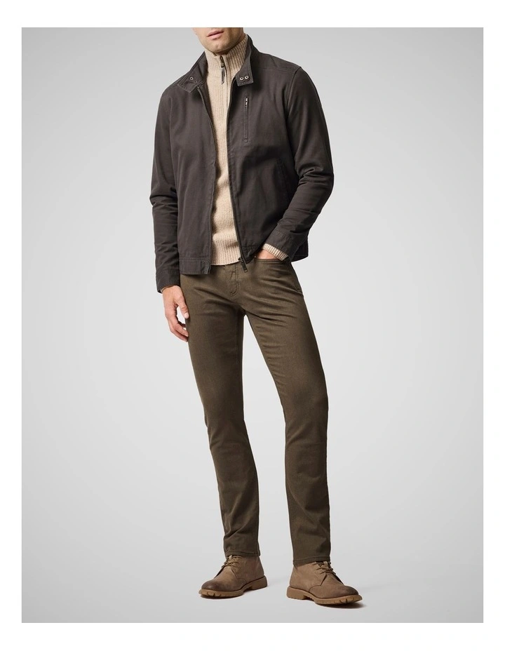 Motion Melange Long Leg Straight Fit Jean in Nutmeg image 2