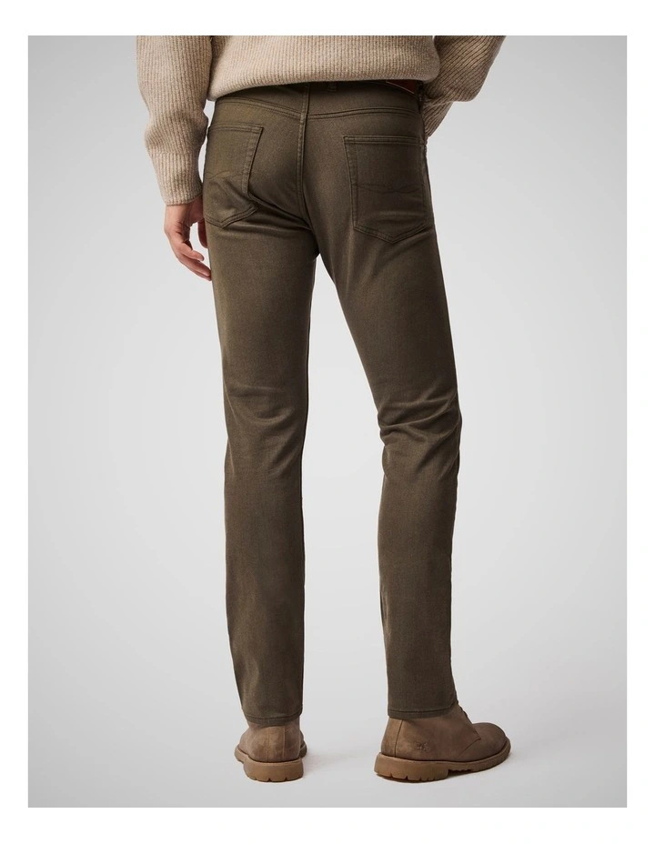 Motion Melange Long Leg Straight Fit Jean in Nutmeg image 3